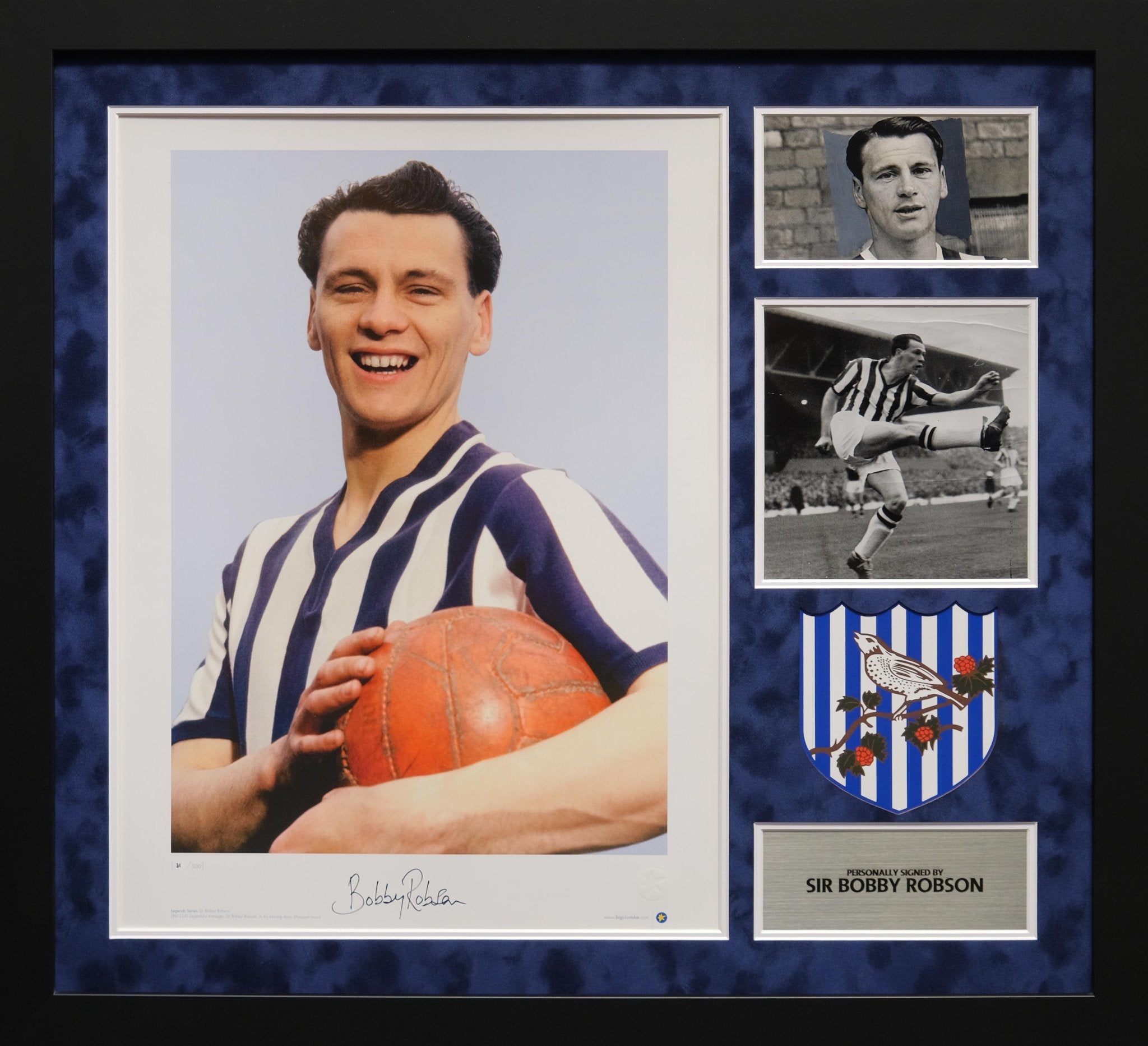 Bobby Robson Signed Photograph Framed Display - Memorabilia Framers Shop